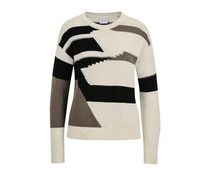 MADELEINE Pull-over gris / noir / blanc cassé, Taille M