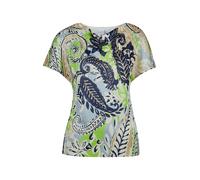 MADELEINE Pull-over marine / bleu clair / kiwi / blanc, Taille XL