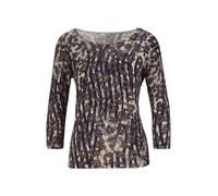 MADELEINE Pull-over marine / saphir / marron / blanc cassé, Taille XL