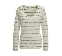 MADELEINE Pull-over noir / blanc cassé, Taille XL