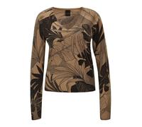 MADELEINE Pull-over noisette / noir, Taille XS-S