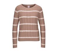 MADELEINE Pull-over taupe / blanc cassé, Taille XS-S