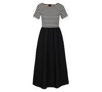 MADELEINE Robe noir / blanc cassé, Taille 42