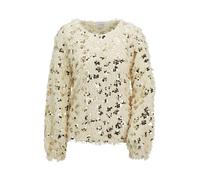 MADELEINE Sweat-shirt beige clair / argent, Taille XL