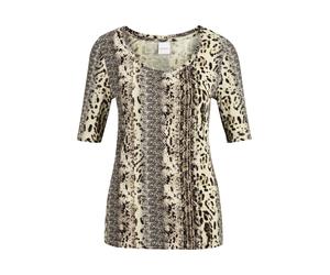 MADELEINE T-shirt beige / gris clair / blanc, Taille L-XL