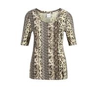 MADELEINE T-shirt beige / gris clair / blanc, Taille S-M