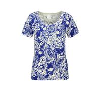MADELEINE T-shirt bleu foncé / blanc cassé, Taille XS-S