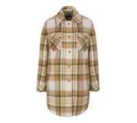 MADELEINE Veste mi-saison moka / vert chiné / blanc cassé, Taille XL