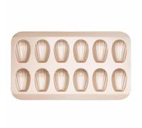 Madeleines Plaque de cuisson - Moule à madeleines anti-adhésif à 12 cavités, moule à gâteau festonné, 40 x 23 cm, 1 pièce