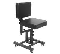 Madelynn Chaise de coiffeur, tabouret avec dossier, pivotant à 180°, hauteur réglable de 80 à 98 cm, avec 4 roulettes universelles, pour la maison, les salons de beauté, les salons de manucure