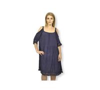 MADEMOISELLE J - Robe femme - Sans manche - Bleu - Taille 38-44 - Grande taille TU