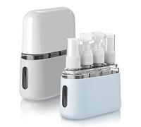 Madenia 8Pcs Flacons de Voyage, Étanches Bouteille de Voyage Accessoires de Voyage Aéroport Contenant pour Huile Solaire, Shampooing, Lotion, Gel Douche Crème (50ml/Pcs)