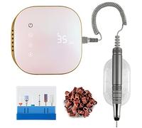 Madenia Ponceuse pour Ongles Professionnel 35000 Tours, Sans Brosse Ponceuse à Ongles avec 6 Embouts, Affichage LED, Contrôle Tactile, Puissante et Silencieuse pour Manucure Pédicure au Salon/Maison