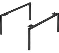 Madera 880 - pieds métalliques pour piliers, 20,2 x 1,5 x 28 cm, noir mat
