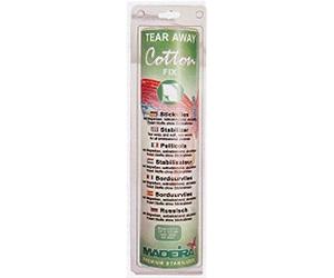 madère coton Fix Tear Away Stabilisateur pour machine à broder - Blanc