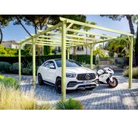 Carport En Bois Nanterre 510 X 300 Cm - Maderland Multicolore