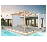 Maderland Pergola en bois adossée - modèle BURGOS - 600 x 300 cm