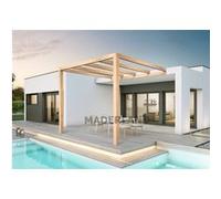 Pergola Adossée En Lamellé-Collée Calais 600 X 300 Cm - Mardeland Multicolore