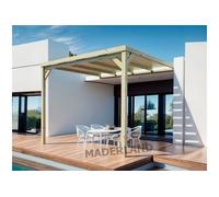 Pergola Adossée En Bois Montpellier 400 X 300 Cm - Maderland Multicolore