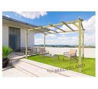 Pergola Massive En Bois Tours 510 X 420 Cm - Maderland Multicolore