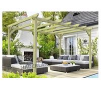 Pergola Massive En Bois Paris 420 X 420 Cm - Maderland Multicolore