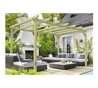 Maderland Pergola en bois CAMBADOS 600 x 420 cm autoportante multicolore