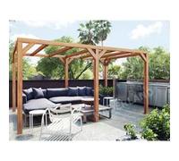 Maderland Pergola en bois autoportante - modèle FUENGIROLA - 400 x 400 cm G