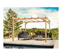 Pergola En Bois Lamellé-Collé Angers 500 X 300 Cm - Maderland Multicolore