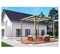Pergola Massive En Bois Le Havre 600 X 420 Cm - Maderland Multicolore