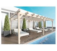 Maderland Pergola en bois lamellé-collé Marseille 1000 x 500 cm Multicolore