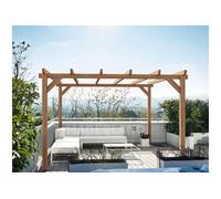 Maderland Pergola en bois autoportante - modèle SITGES - 600 x 300 cm G