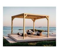 Maderland Pergola en bois autoportante - modèle TOULOUSE - 300 x 300 cm G