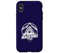 Madesimo Italia Station de Ski et Inscription Coque pour iPhone X/XS