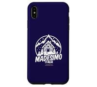 Madesimo Italia Station de Ski et Inscription Coque pour iPhone XS Max