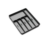 madesmart, Collection Classique, Grand Plateau à argenterie Classique, Granite, 6 Compartiments, Organiseur de tiroir de Cuisine, Doublure Lisse et Pieds en Caoutchouc antidérapants, sans BPA