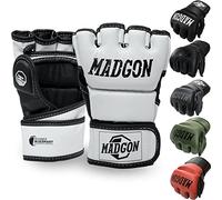 MADGON Gants de Boxe avec Rembourrage Professionnel - Gants MMA avec Bonne Stabilité du Poignet - Gants Boxe Durables pour Arts Martiaux, Boxe, Kickboxing, Sparring et Sac de Frappe