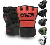 MADGON Gants de Boxe avec Rembourrage Professionnel - Gants MMA avec Bonne Stabilité du Poignet - Gants Boxe Durables pour Arts Martiaux, Boxe, Kickboxing, Sparring et Sac de Frappe