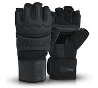 MADGON Gants de Boxe et MMA Professionnels - Gants MMA Qualité Pro - Fabrication Haute Qualité - pour Boxe, Entraînement, Sac de Frappe, Combat Libre, Grappling et Arts Martiaux - Gants Boxe