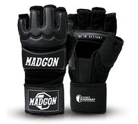 MADGON Gants de Boxe et MMA Professionnels - Gants MMA Qualité Pro - Fabrication Haute Qualité - pour Boxe, Entraînement, Sac de Frappe, Combat Libre, Grappling et Arts Martiaux - Gants Boxe