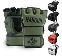MADGON Gants MMA de qualité supérieure pour arts martiaux, lutte, sparring, Krav Maga, Muay Thai, sac de frappe, pattes d'ours pour hommes et femmes
