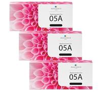 MADIANCE 05A CE505A Toner Compatible pour Toner HP 05A HP Laserjet P2035 P2055DN P2035N P2055 P2055D P2055X P2030 P2050 (Noir, Pack de 3)