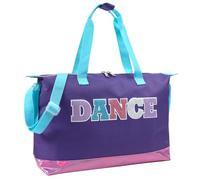 MADISON & DAKOTA Sacs à bandoulière pour filles, adolescents danseurs, costumes, garçons | Sac de danse holographique à paillettes pour enfants, Violet et rose, Tous les jours