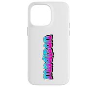 Madison Graffiti Nom personnalisé Bleu Rose Femmes Filles Coque pour iPhone 14 Pro Max