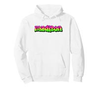 Madison Graffiti Nom personnalisé Vert Rose Femmes Filles Sweat à Capuche