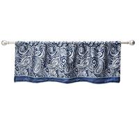 Madison Park Black Curtains for Living Room, Bleu Marine, 50x18