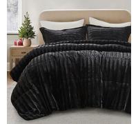 Madison Park Duke Fausse Fourrure Doudou Mini Lot Noir King/Cal King