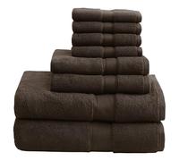 Madison Park Ensemble de Serviettes Luxe 100% Coton 800 g/m² Très Absorbant, séchage Rapide, qualité hôtelière et Spa pour Salle de Bain, Marron, See Below