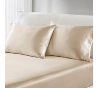 Madison Park Essentials Lot de 2 taies d'oreiller en satin pour cheveux et peau, luxueusement douces et soyeuses avec clat naturel, frais au tou