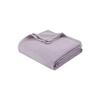 Madison Park Liquid Cotton Couverture de Luxe Douce et Confortable 100% Coton filé à l'anneau pour lit, canapé ou Sofa, lit Double/Grand lit, Lilas