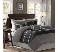 Madison Park MP10-2585 Palmer Édredon, Black/Gray, Full